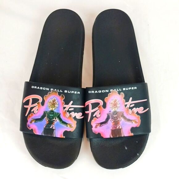 Dragon Ball Super Goku / Black rose slide sandals (anime) size 12 - Picture 3 of 11
